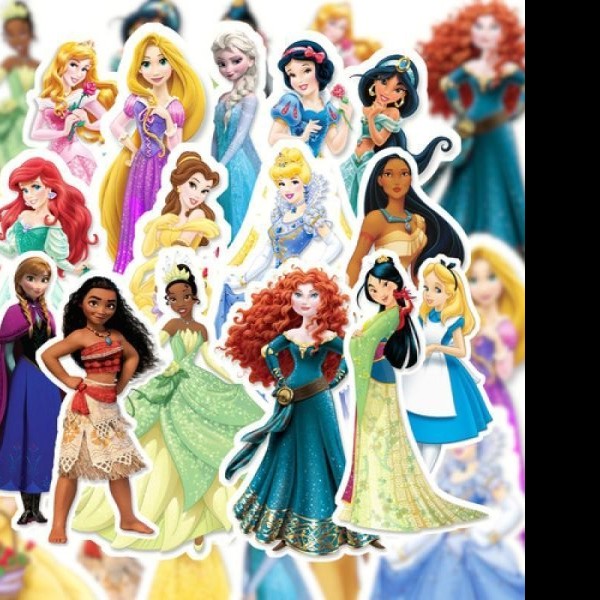 CALCOMANIA GIG. PRINCESAS EXHIB.C48 PZAS. GRANMARK